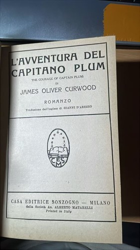 Avventura del capitano - l'avventura, plum